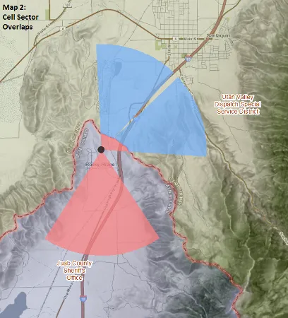 Map Two: Cell Sector Overlap